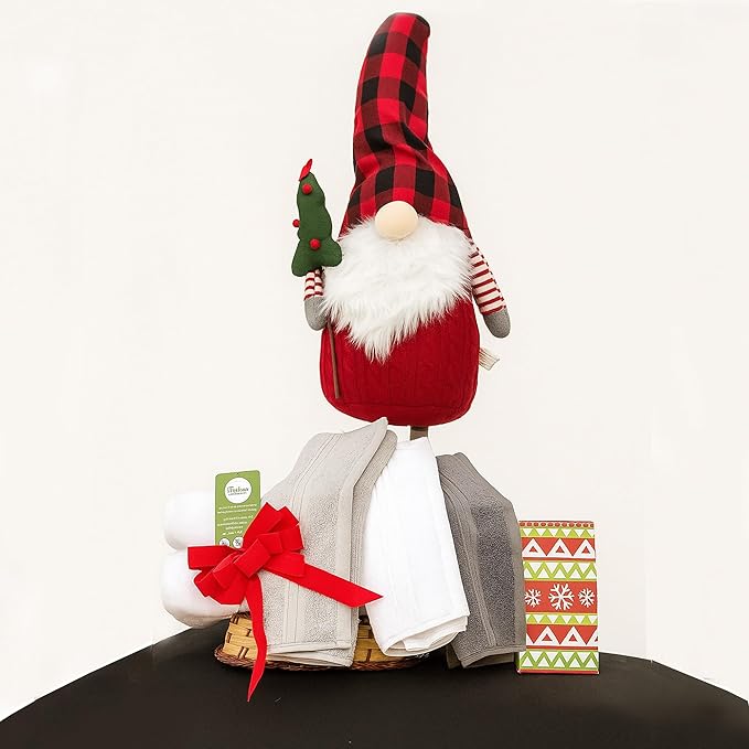 Milara Turkish Super-Plush Bath Towels Set 2-Piece | Premium Cotton Bath Towel Set Absorbent, Durable with Hanging Loops | Anthracite (Dark Gray) Turkish Bath Towels, (27 x 54 Inches)