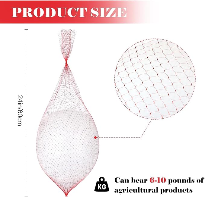 1000 Pcs Reusable Produce Mesh Bags,24 Inch Seafood Boil Bags for Crab, Shellfish Cooking, Breathable Onion Potato Storage Net Bag for Vegetables Fruits Seafood