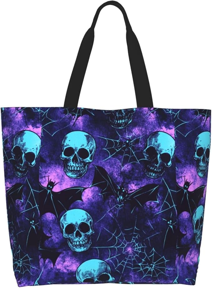 Tote Bag Shoulder Bags for Women Grocery Shopping Bag Reusable Bags Boho-Red Paisley 1