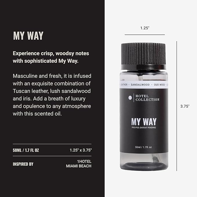 Hotel Collection-Studio Pro Essential Oil Diffuser-600 sq ft Coverage-Cordless & Portable with Remote-Cold-Air Diffusion Technology Plus Oil-My Way Pro-Pod-Aromatherapy Essential Fragrance Oil