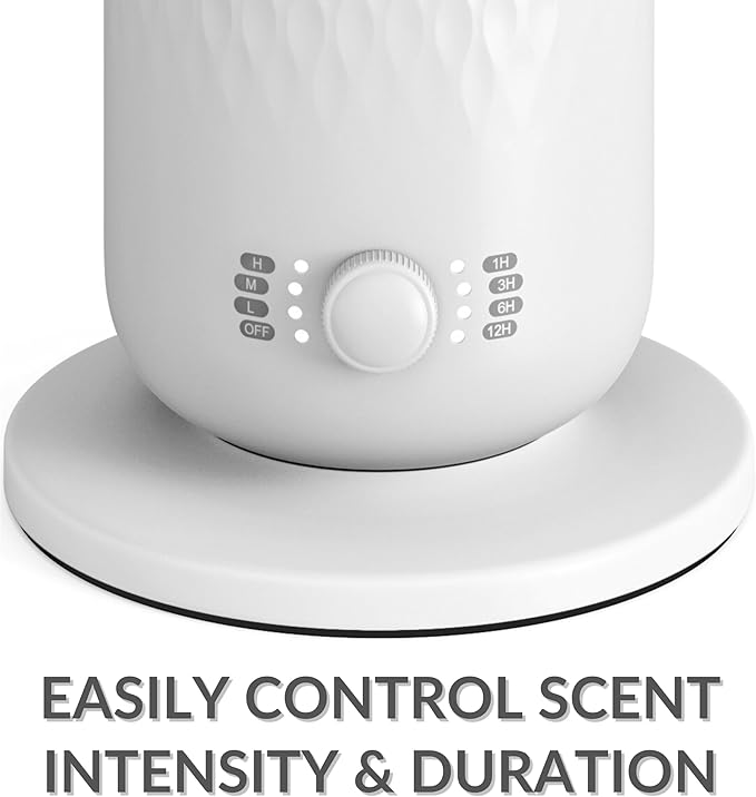 The AirScent Waterless Diffuser - Cold Air Scent Diffuser Oil Machine for Homes, Offices, Hotels and Spas - Aromatherapy Diffuser for Aesthetic Scenting - White - 4.05 Oz - Fragrance Oil Not Included