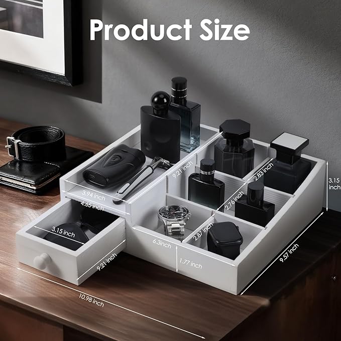 Cologne Organizer For Men,Perfume Organizer,Bathroom Organizers,Coffee Station Organizer,Shelf For Bathroom Counter,Counter Storage,Perfume Stand,Cologne Stand,Organizers for Vanity,Mens Gifts