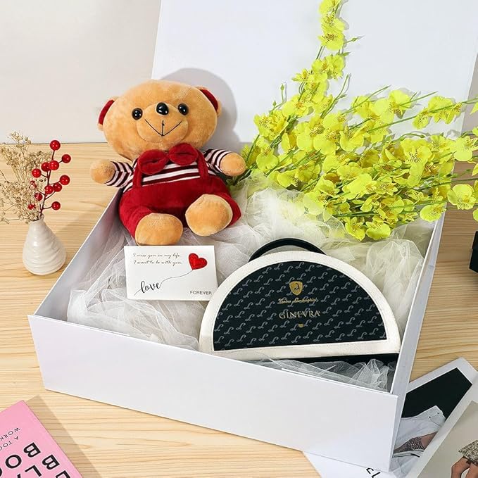 Extra Large White Gift Box 5 Pack 19x16x6 Inches,Gift Boxs for Presents with Lid Magnetic Closure Collapsible,Bridesmaid Proposal Box,Birthday, Christmas,for Clothes and Large Gifts