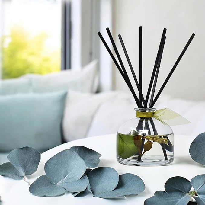 LOVSPA Eucalyptus Reed Diffuser Set for Home, Revive Fresh Eucalyptus, Sage, Citrus & Mint Scent Diffuser with Sticks for Bathroom Shelf Decor Accessories, Top Aromatherapy Gift for Women