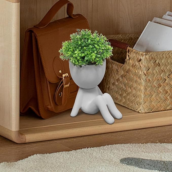 Zerzsy Mini Succulent Plant Fake Plants Succulents Plants Artificial for Home Bathroom Living Room Office Decor Cute Desktop Decoration