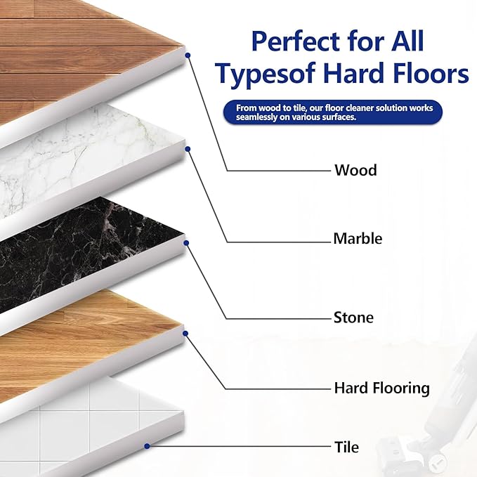 Floor Cleaning Solution, 12PCS Lavender & Sweet Orange Scent Cleaning Tablets Compatible with Tineco Wet/Dry Vacuum, Deep Cleans Low Foam Formula for All Hard Floors