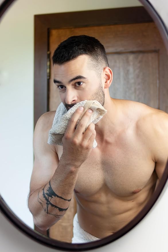 Everplush Diamond Jacquard Quick Dry Bath Towel,1Pack,Khaki