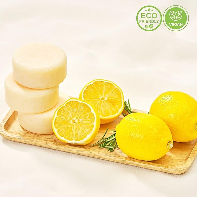 Zero Waste Natural Dish Soap Bar (Pack of 3 Bars) - Solid Vegan Dishwashing Block - Cold Processed, Eco Friendly Plastic Free Packaging with Sustainable Organic Ingredients for Kitchen