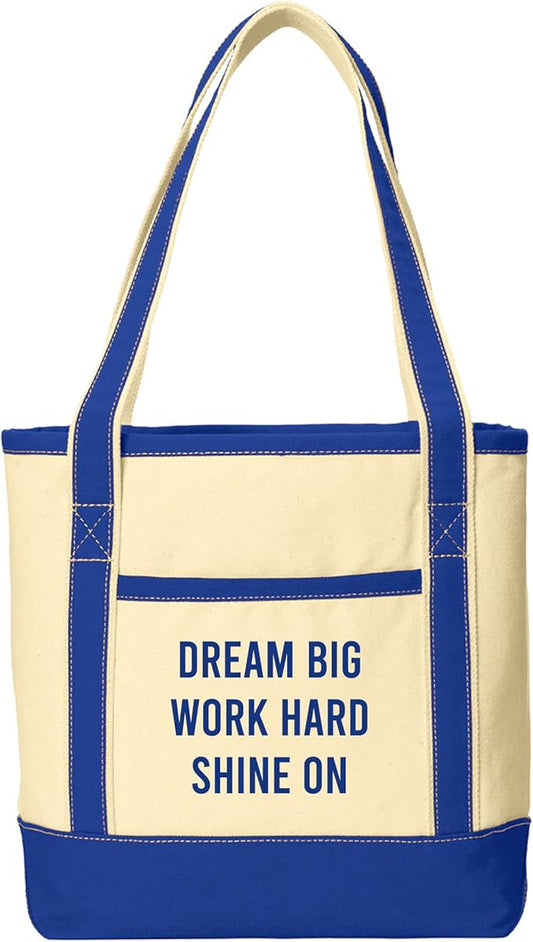 Custom Canvas Tote Bag – Personalized Name or Message – Medium Durable Cotton
