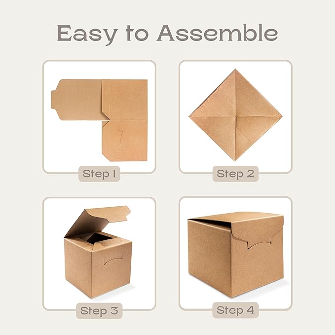 Pack of 10 Gift Boxes With Lids (7.87 x 7.87 x 7.08 inch) - Ideal for Graduation Presents - Red Linen