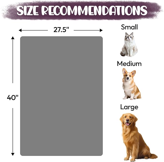 JML Microfiber Bath Towel for Kids, Pet Towels for Drying Dogs Cats, Super Absorbent and Soft Fleece Pet Grooming Blanket for Shower & Bath Supplies, 2 Pack, 40" x 27.5", Purple