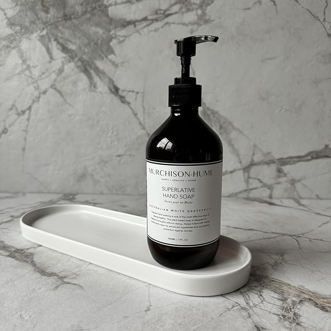 Murchison-Hume Luxury Vegan Hand Soap with Pump Dispenser, Moisturizing Hand Wash, SLS, Paraben & Cruelty-Free, 17oz (Australian White Grapefruit)