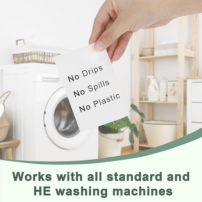 Laundry Detergent Sheets 260 Loads, Fresh Scent, Eco-Friendly Liquidless Soap Strips, Plant-Based, Hypoallergenic Washing Supplies