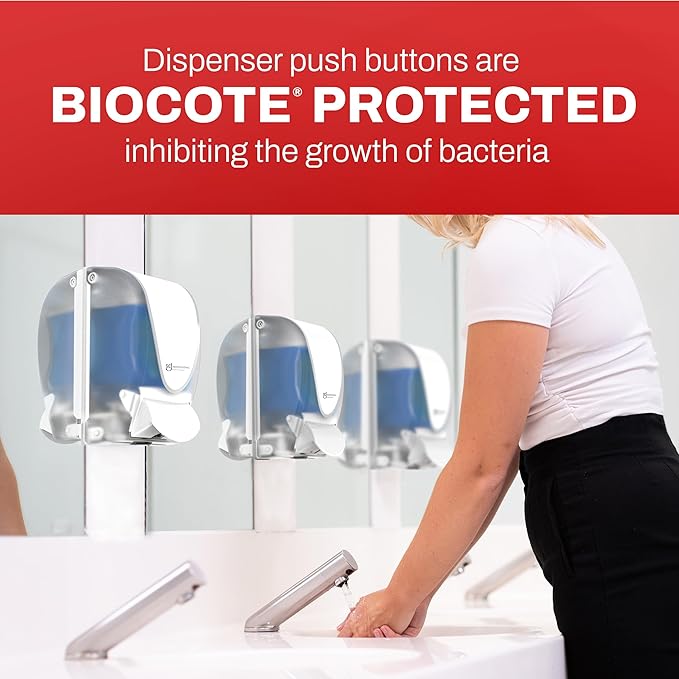 SC Johnson Professional Azure FOAM Dispenser and Refill Starter Kit, Wall Mount Soap Dispenser for Hand Soap, 1 Refresh Azure FOAM Hand Wash, 1 Liter Cartridge, 33.8 fl. oz., for Professional Use Only