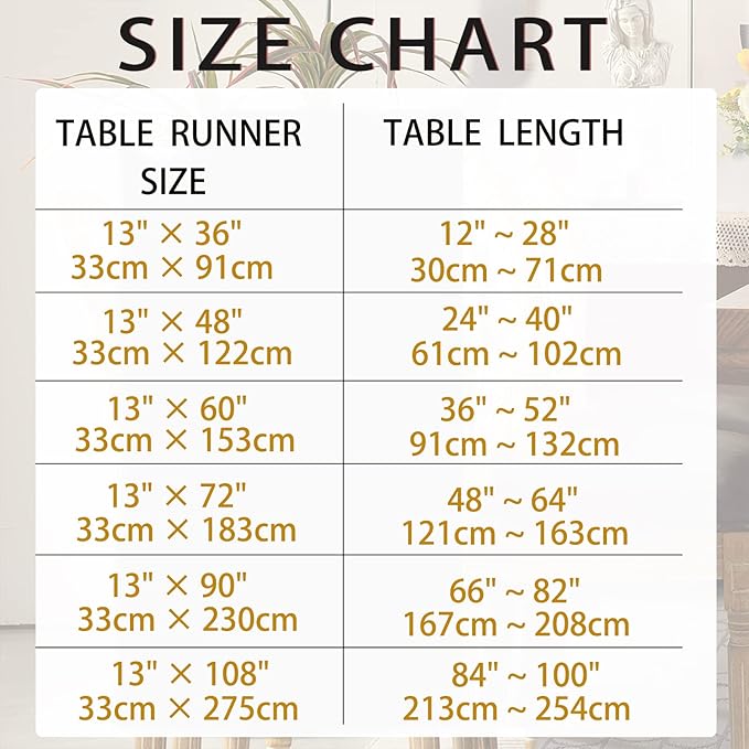 Wracra Linen Style Table Runner, Rustic Farmhouse Off White Table Runners 72 Inches Long, Handcrafted Table Runner for Fall, Winter - Everyday Use and Machine Washable