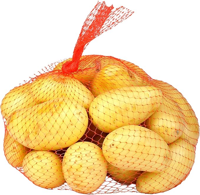 100Pcs 24 Inch Reusable Mesh Produce Bags, Seafood Boil Bags for Crab Clam Crawfish, Potato Onion Fruits Bag, Storage Bag for Grocery Shopping Storage of Fruit Seafood Toy & Garden Produce