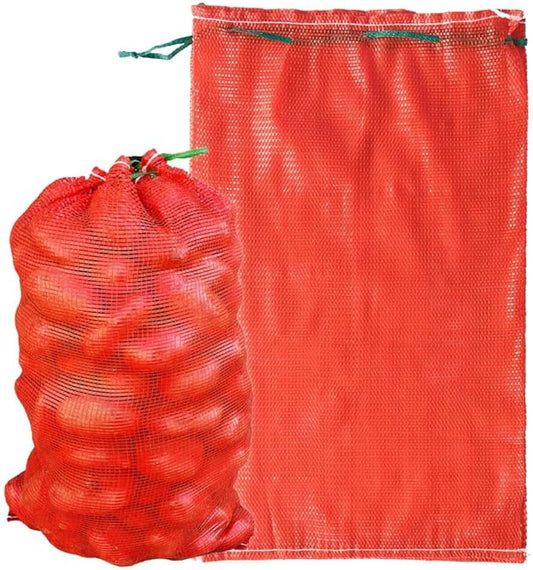 300pcs Extra Large Mesh Produce Bags 60 lbs Reusable Onion Sacks Vegetable Storage Bags Washable Net Bag 21” x 32” for Onion Potato Firewood Crawfish, Pack of 300