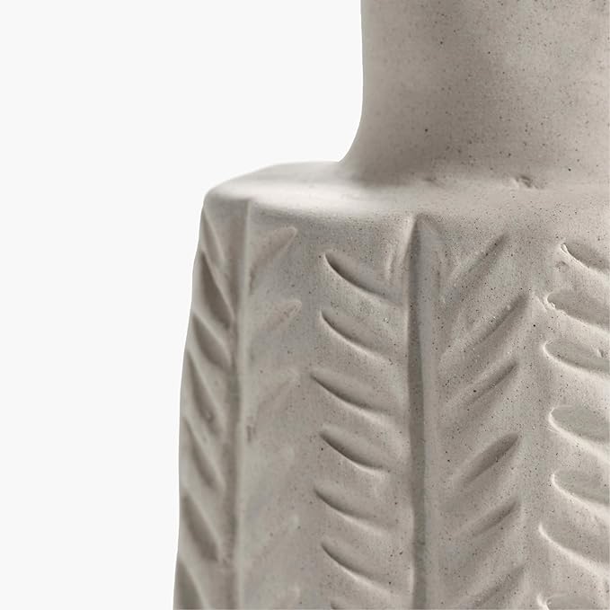 Serax Flower Vase | Marie by Marie Michielssen | Set of 6 | White Stoneware Home Decor Living Room for Coffee Table or Kitchen | Modern Entryway Table Decor or for Shelves | Unique Centerpiece Vases