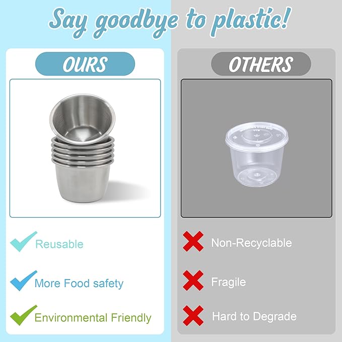 6x2.7 Oz Salad Dressing Container to Go,Handy Leakproof Stainless Steel Meal Prep Containers Reusable,Sauce Containers for Lunch Box, Picnics, Travel, Office and Kitchen Storage-Pink