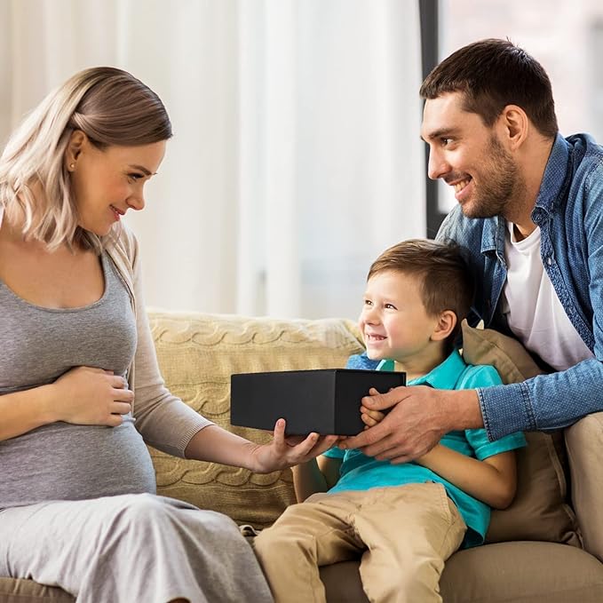 Gift Boxe 12" x 6" x 4" with Magnetic Closure Lid Gift Boxes for Presents,Bridesmaid Gifts Box,Cute Box,Birthday Gift box,Luxury for Gift Packaging, Magnetic Gift Box for Wrapping Gifts (Black/5PCS)