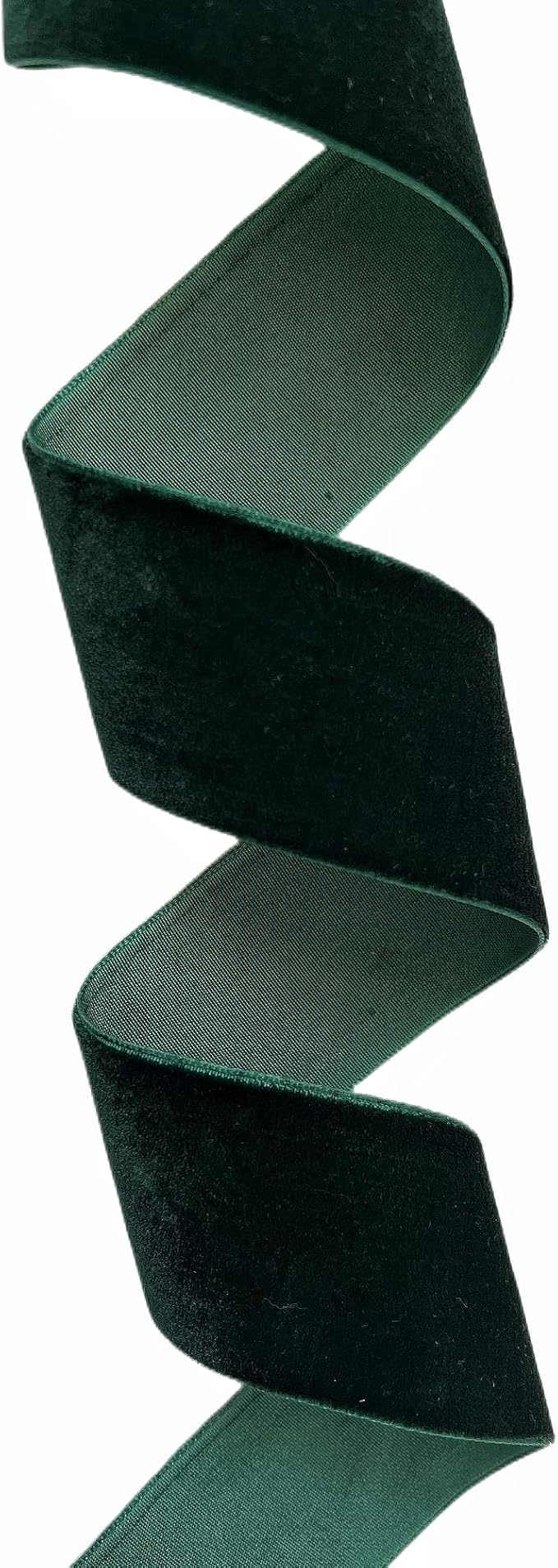 Hunter Green Velvet Ribbon, 1 1/2-Inch by 25-Yard Spool