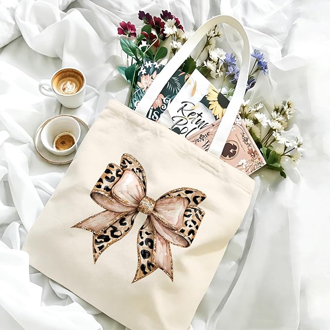 Leopard Print Tote Bags, Tote Bags for Women, Gife for Waoman, Reusable Shopping Bags