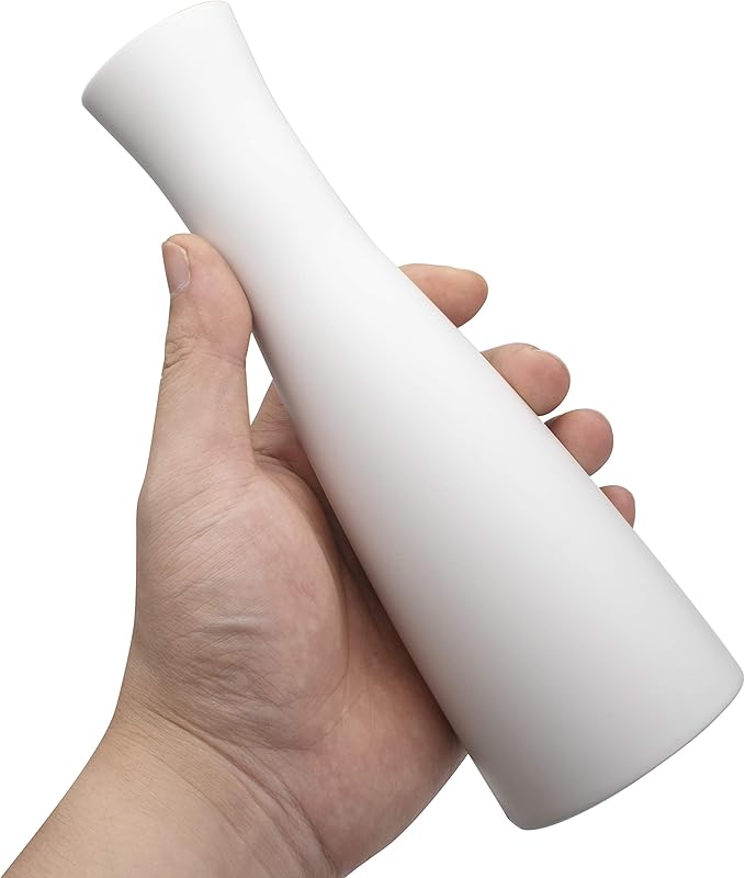 Tall Conic Composite Plastics Flower Vase, Small Bud Decorative Floral Vase Home Decor Centerpieces, Arranging Bouquets, Connected Tubes (Wide Caliber)