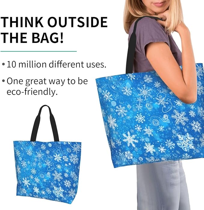 Tote Bag Shoulder Bags for Women Grocery Shopping Bag Reusable Bags Boho-Red Paisley 1