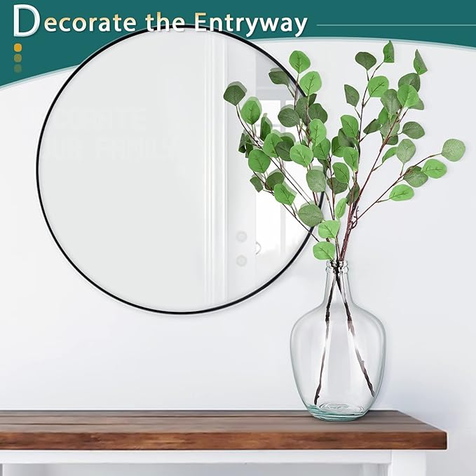 Clear Glass Vase Tall Farmhouse Vase for Branches Glass Vases for Centerpieces in Home Decoration (S)