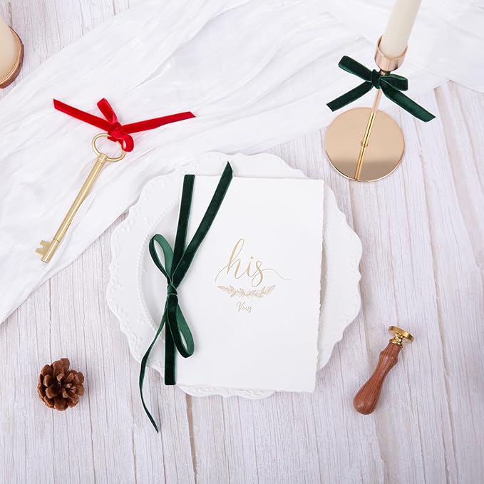 Vintage Hunter Green Velvet Ribbon, 3/8 Inch X 25Yd