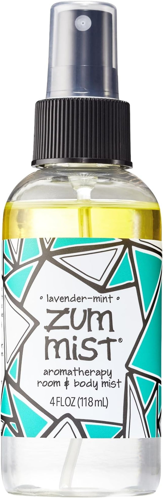 Indigo Wild Zum Mist Room & Body Spray - Aromatherapy Essential Oil Spray - Natural Body Mist & Room Spray - Lavender-Mint Scent - 4 fl oz