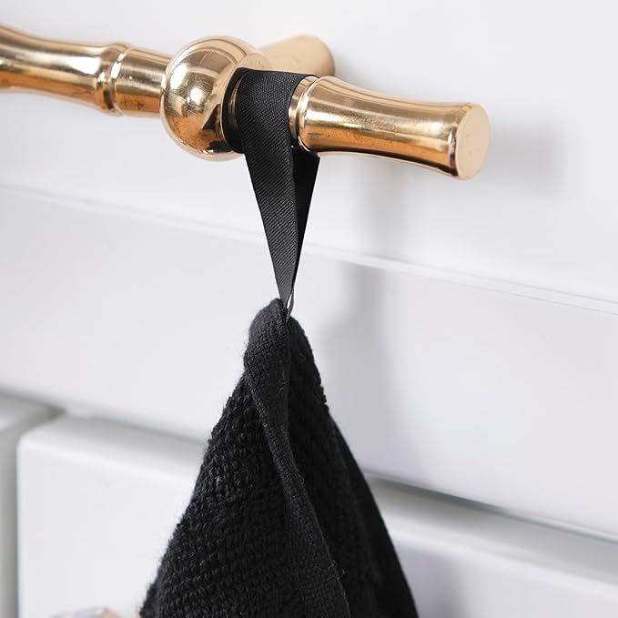 All-Clad Solid Kitchen Towel: Highly Absorbent, Super Soft Long Lasting - 100% Cotton, 17"x30" Tea Towel for Cleaning & Drying Dishes, Pans, Glassware, or Countertops, (1-Pack), Black