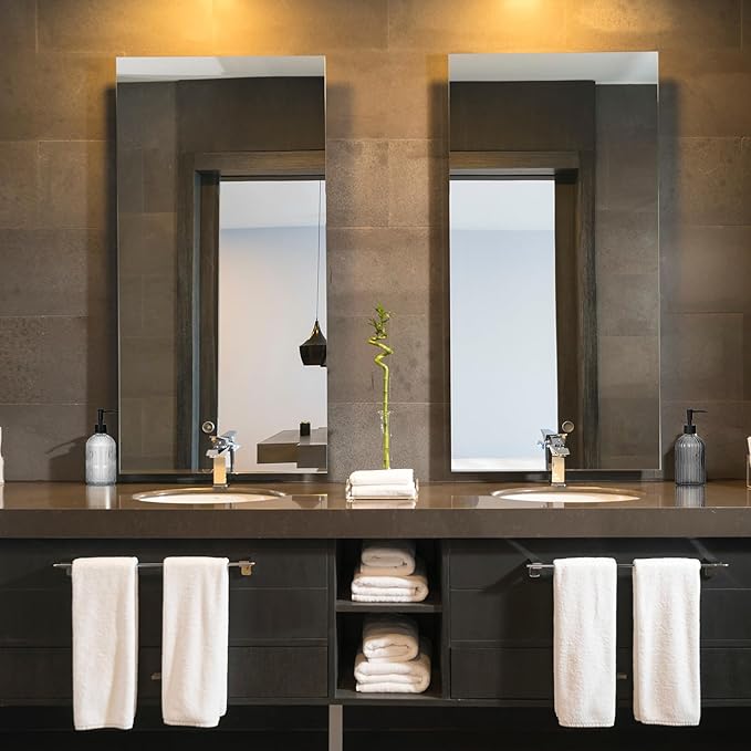 Black & Clear Glass Soap Dispenser with Plastic Pump, 13.5oz Vertical Stripe Design Hand Soap Dispenser for Dish Wash, Refillable Lotion Dispenser for Bathroom and Kitchen