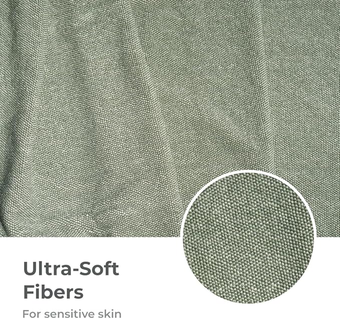 Cariloha Two Toned Bath Towel |Oasis Green | 28"x54" | Turkish Cotton & Viscose Material Blend | Extra Smooth, Odor Resistant and Highly Absorbent