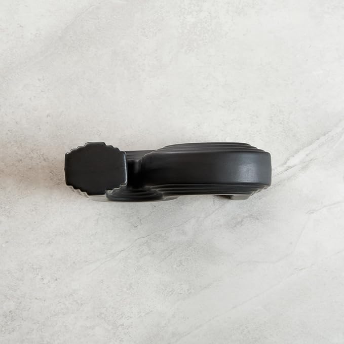 Restaurantware-Table Art Flower Vase, 1 Minimalist Vase - S-Shaped Style, for Fresh Or Artificial Flowers, Black Ceramic Piece for Home Decor, Kitchen, Home, Living Room, Office, and More