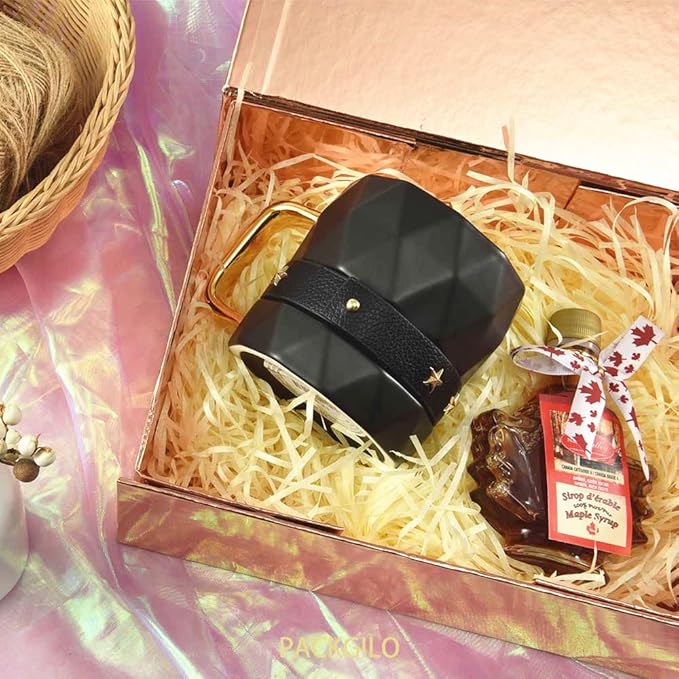 5Pcs 9.5x7x4 Inches RoseGold Gift Box with Lids for Presents Magnetic Gift Box Small Gift Boxes for Packaging，Bridesmaid Proposal，Groomsman (Glossy Rose Gold)