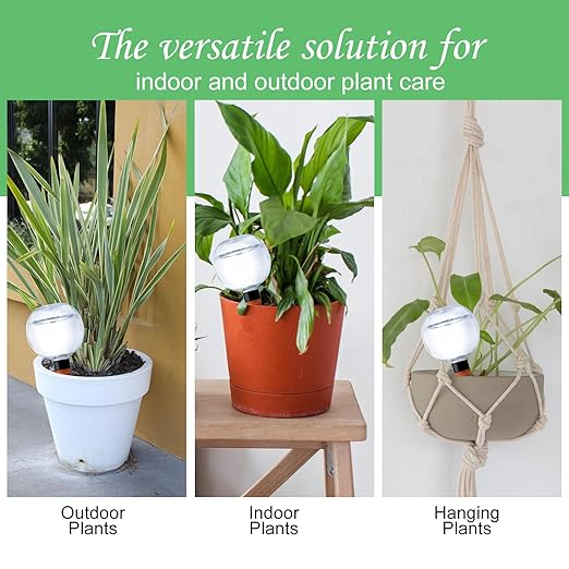 4 Pack Plant Watering Globes 17oz Self Watering Planter Insert Indoor/Outdoor Plant Watering Devices for Automatic Drip Irrigation