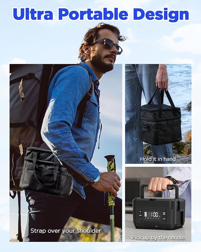 Cordless Electric Lunch Box for Adults – 1.2L Stainless Steel Self-Heating Lunch Box with 20000mAh Removable Rechargeable Battery, Portable Heated Food Warmer for Work, Travel & Office(BK)