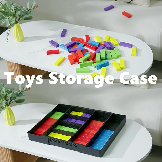 Fu Store Silverware Drawer Organizer DIY Customize Expandable Utensil Tray for Kitchen Upgraded Flatware Cutlery Holders Adjustable Plastic Tableware Storage for Spatula Spoons Forks Knives (Black)