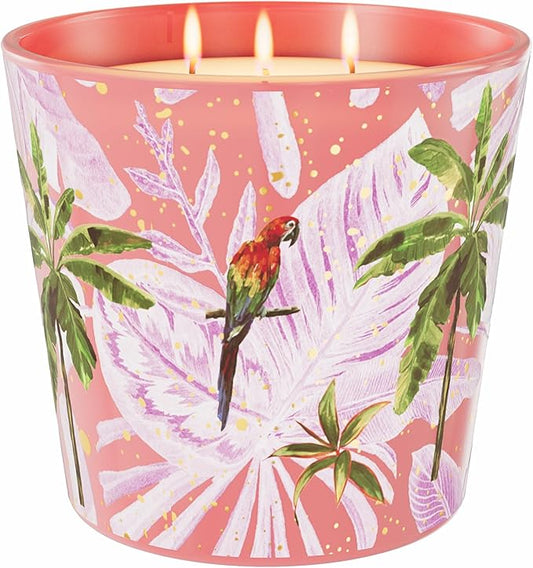 Sangria Sunshine Scented Candle, 30oz Natural Soy Wax Non Toxic, Large 3-Wick Luxury Aromatherapy Candle for Home | 100+ Hour Slow-Burn for Home Decor, Stress Relief, SPA