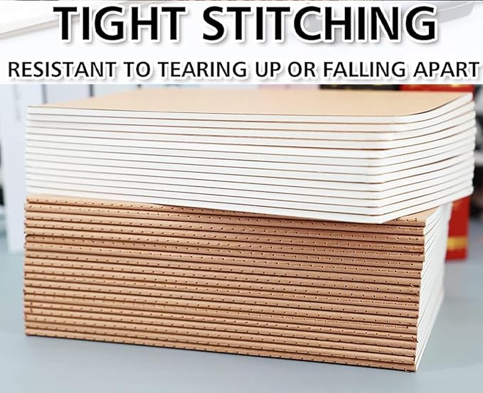 24 Pack A5 Lines Notebook Bulk Kraft Cover College Ruled, Lined Paper Travel Journals Composition Diary Subject Notebooks Planner, 60 Pages, 8.3”x 5.5”