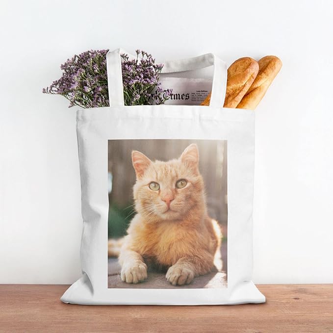 Custom Canvas Tote Bag Double-Sided Personalized with Logo/Text,Customized Bags for Women