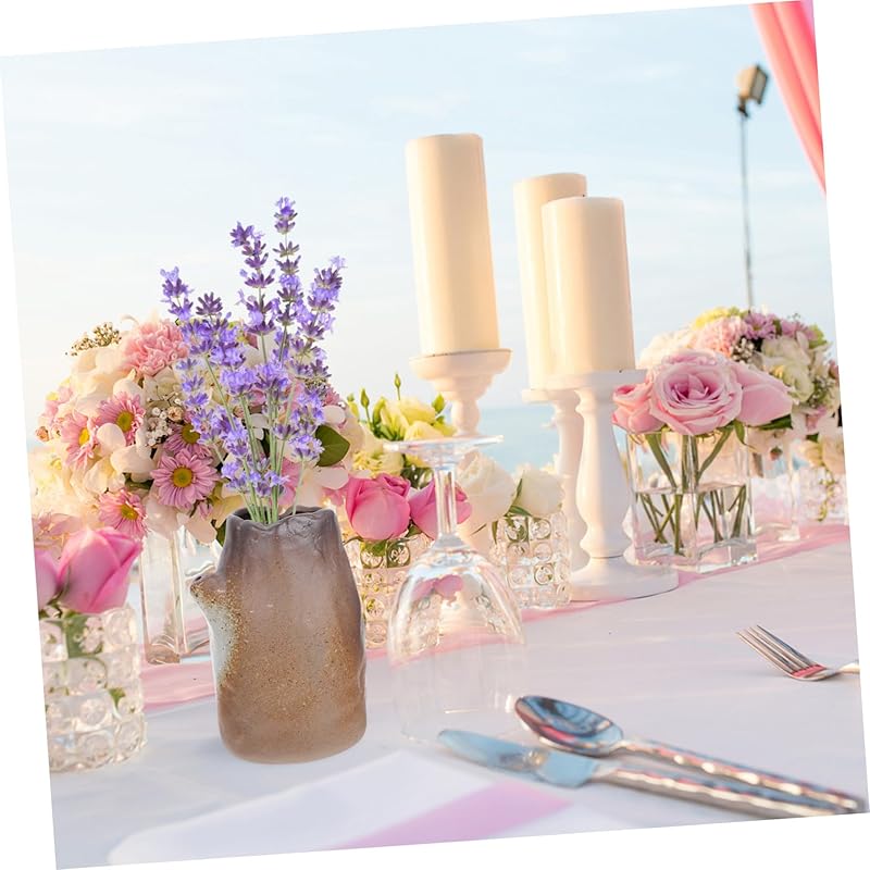 Ceramic Flower Arrangement Vase Smooth Rustic Stoneware Desktop Ornament Simple Stylish Home Decor Centerpieces Office Use