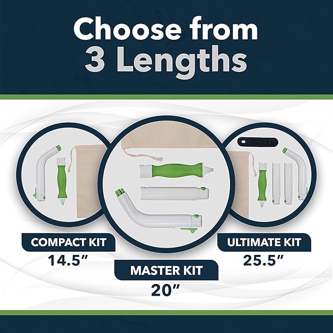 FreedomWand Master Kit - Multipurpose Toilet Aid – 20” Toilet Paper Helper for All People with Range of Motion Limitations – Portable Toilet Aid for Holding Tissue, and Other Personal Hygiene Products