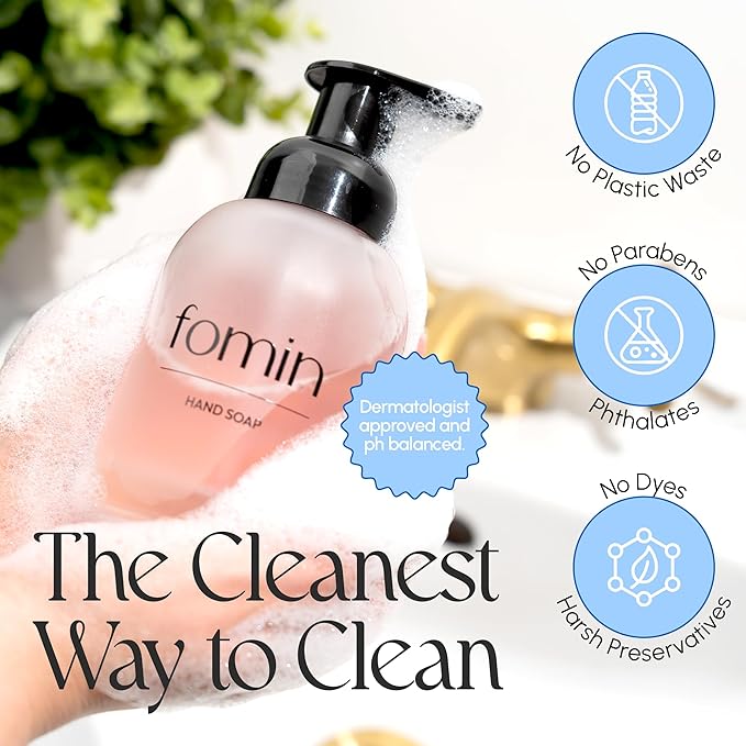 FOMIN Foaming Hand Soap Tablet Refills (6 Count) - Makes 48 fl oz (6 x 8 fl oz) - Variety Pack - Foaming Hand Soap Tablets, Sustainable Soap Tablets for Hand Wash