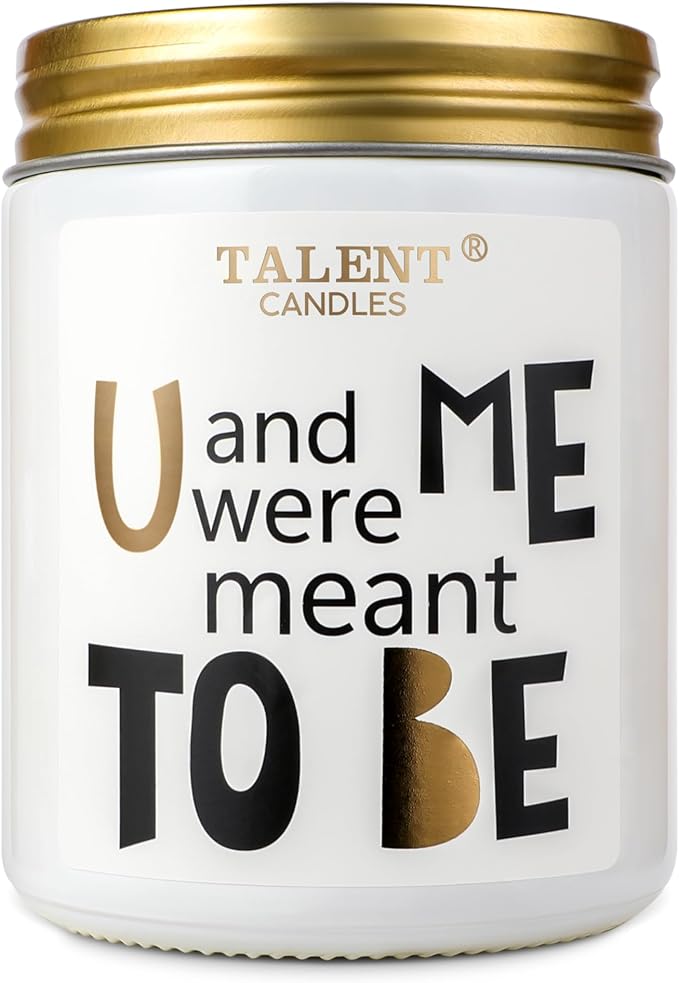 Anniversary Candle Gifts - Natural Soy Candle for Men Women, Birthday - Ideal Gift for Christmas Valentine's Day - Good Vibe Scented Candles