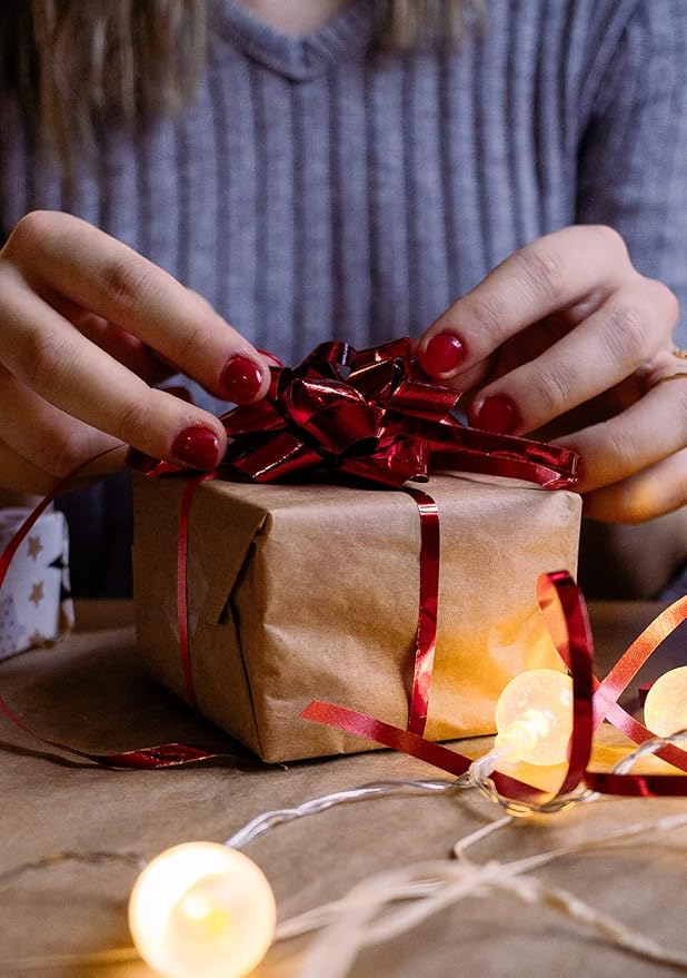 ValBox 8x8x4 Inches Gift Boxes 12 PCS Brown Paper Gift Boxes with Lids for Gifts, Wedding Present, Bridesmaid Proposal Box, Birthday Party Favor, Easy Assemble Box with 66ft Twine