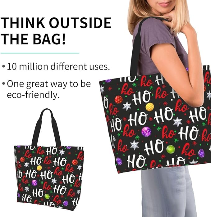 Tote Bag Shoulder Bags for Women Grocery Shopping Bag Reusable Bags Boho-Red Paisley 1