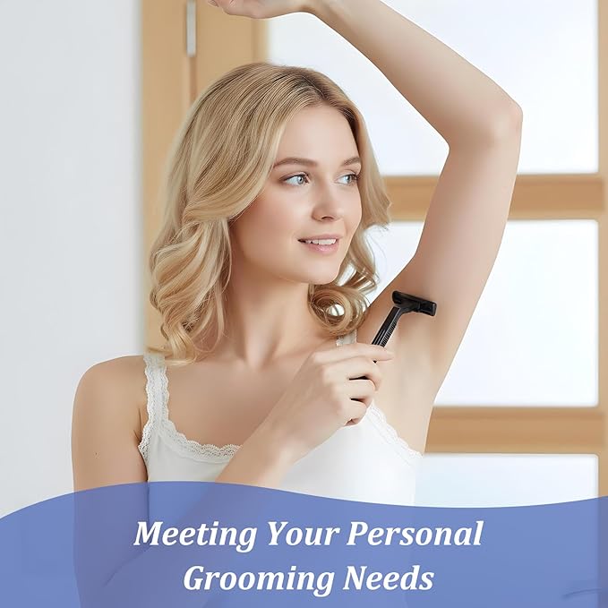 400PCS Twin Blade Disposable Razors with Clear Safety Cap, Plastic Portable Manual Shavers Stainless Steel Blade for Men Women Bathing Homeless Hotel Travel Camping harity Apartment