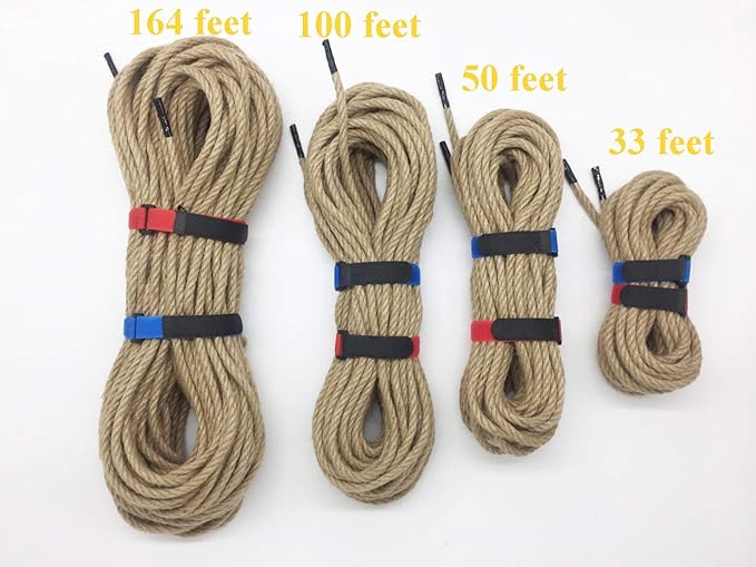 100 Feet 8mm Jute Twine, Heavy Duty Jute Rope, Natural Hemp Rope for DIY Arts Crafts, Gardening, Bundling，Home Decorating, Cat Scratching Post